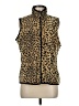 Three Hearts Animal Print Gold Vest Size M - photo 1