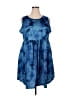 Olrik Tie-dye Blue Casual Dress Size 2X - photo 1