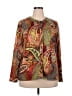 Sharagano Paisley Brown Long Sleeve Blouse Size 2X - photo 1