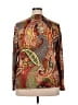 Sharagano Paisley Brown Long Sleeve Blouse Size 2X - photo 2