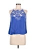 Eyeshadow Blue Sleeveless Blouse Size M - photo 1