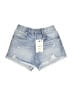 Zara Blue Denim Shorts Size 9 - 10 - photo 1