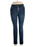 JCPenney Solid Blue Jeans Size 14 - photo 1