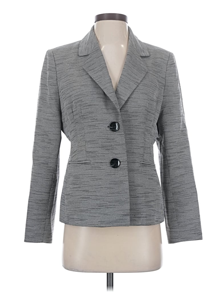 Pre-owned Le Suit Blazer Jacket In Gray