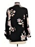 Chico's 100% Polyester Floral Black Blazer Size M - photo 2