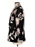 Chico's 100% Polyester Floral Black Blazer Size M - photo 5