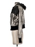 Sweet Rain 100% Polyester Metallic Silver Jacket Size S - photo 5