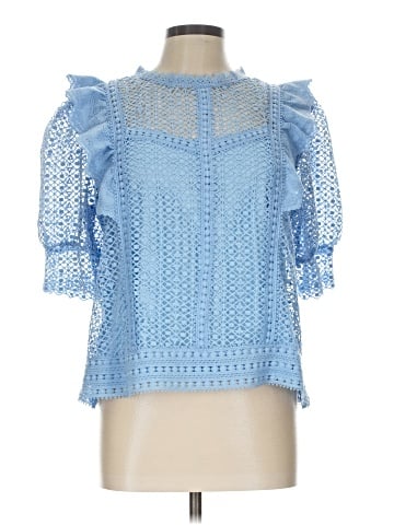 Ultra Pink Short Sleeve Blouse (view 1)