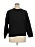 DKNY Solid Black Sweatshirt Size XL - photo 1