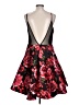 B. Smart 100% Polyester Floral Red Cocktail Dress Size 13 - photo 2
