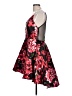B. Smart 100% Polyester Floral Red Cocktail Dress Size 13 - photo 5