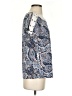 Perseption Concept Paisley Blue Short Sleeve Blouse Size S - photo 4
