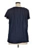 Faded Glory 100% Polyester Blue Short Sleeve Blouse Size 1X - photo 2