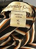 Coldwater Creek 100% Polyester Stripes Black Short Sleeve Blouse Size 16 - photo 8