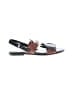 Tod's 100% Leather Brown Black Sandals Size EU 38 - photo 1