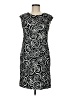 AGB Graphic Black Casual Dress Size 8 - photo 1