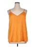 River Island 100% Polyester Orange Sleeveless Blouse Size 16 - photo 1