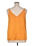River Island 100% Polyester Orange Sleeveless Blouse Size 16 - photo 2