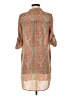 Zara Basic 100% Polyester Paisley Tan Casual Dress Size XS - photo 2