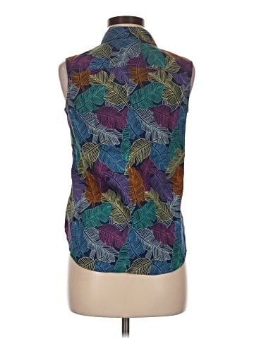 Lands' End Sleeveless Button-Down Shirt (view 2)