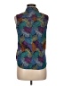 Lands' End 100% Cotton Paisley Teal Sleeveless Button-Down Shirt Size 6 (petite) - photo 2