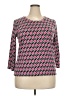 Rafaella Tweed Pink 3/4 Sleeve T-Shirt Size XXL - photo 1