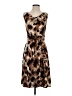 Monroe and Main Animal Print Brown Casual Dress Size S - photo 1