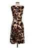 Monroe and Main Animal Print Brown Casual Dress Size S - photo 2