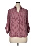 Iz Byer 100% Polyester Polka Dots Pink 3/4 Sleeve Blouse Size XL - photo 1