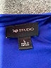 AB Studio 100% Polyester Blue 3/4 Sleeve Blouse Size L - photo 8