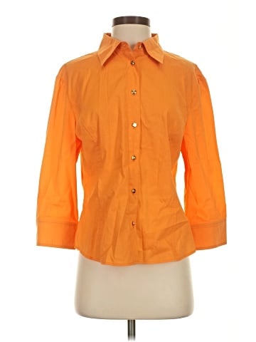 St. John Sport 3/4 Sleeve Button-Down Shirt (view 1)