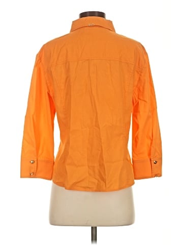St. John Sport 3/4 Sleeve Button-Down Shirt (view 2)