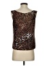 Ellen Tracy 100% Silk Brown Sleeveless Silk Top Size 4 (petite) - photo 2