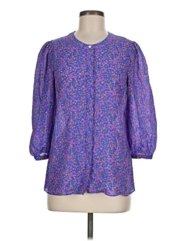 Tanya Taylor 3/4 Sleeve Silk Top (view 1)