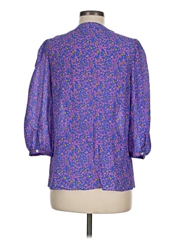Tanya Taylor 3/4 Sleeve Silk Top (view 2)