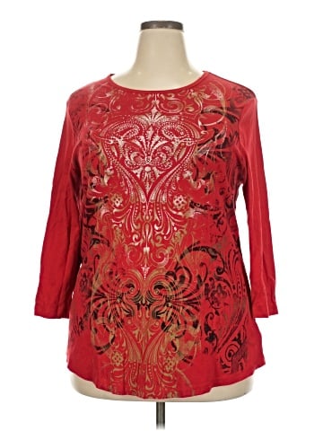 DressBarn 3/4 Sleeve T-Shirt (view 1)