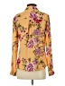 Candie's 100% Polyester Floral Gold Long Sleeve Blouse Size XS - photo 2