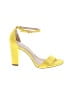 Just Fab Color Block Yellow Sandals Size 11 - photo 1