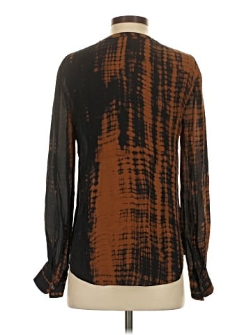 A.L.C. Long Sleeve Silk Top (view 2)