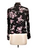 Xhilaration 100% Rayon Floral Black Jacket Size L - photo 2