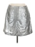 Decree Metallic Silver Casual Skirt Size M - photo 2