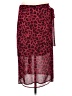Neiman Marcus 100% Polyester Animal Print Red Casual Skirt Size M - photo 1