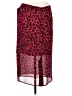 Neiman Marcus 100% Polyester Animal Print Red Casual Skirt Size M - photo 2