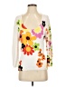 AVALIN Floral White Pullover Sweater Size S - photo 1