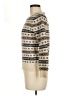 J.Crew 100% Wool Print Tan Wool Pullover Sweater Size M (petite) - photo 5