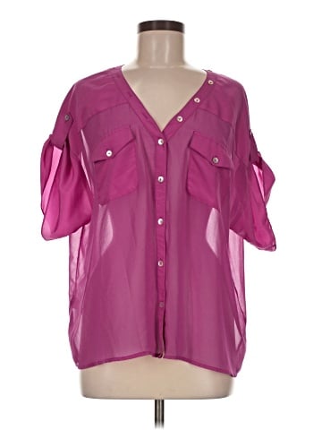 Black Rainn Short Sleeve Blouse (view 1)
