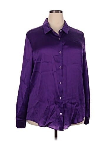 Megan Renee Long Sleeve Silk Top (view 1)