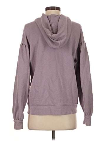 Madewell Pleat-Sleeve Shrunken Hoodie Sweatshirt (view 2)