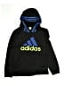 Adidas 100% Polyester Black Pullover Hoodie Size 10 - 12 - photo 1