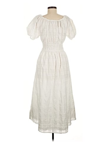 Madewell Sophia Midi Dress in Seersucker Check (view 2)